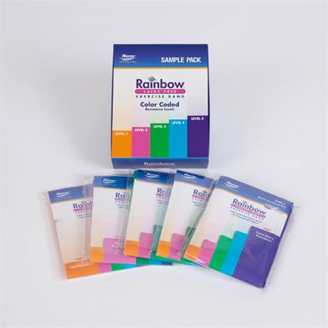 Norco Rainbow Latex-Free Exercise Bands Multipacks